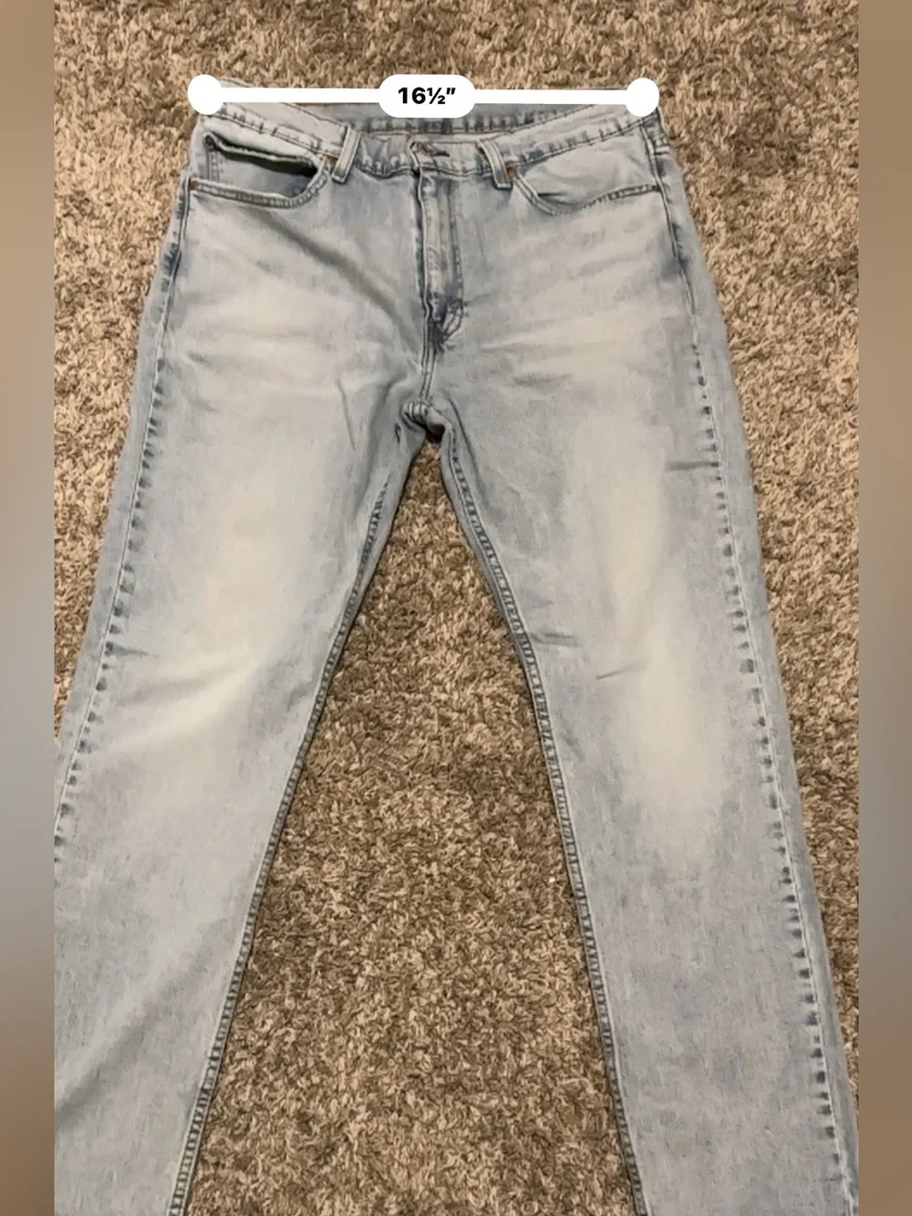 Levi's Light Blue slim Leg Men’s Jeans sz36x32